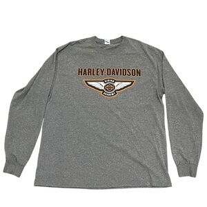 Harley-Davidson Riding Academy Cowboy Austin Texas Long Sleeve T Tee Shirt XL